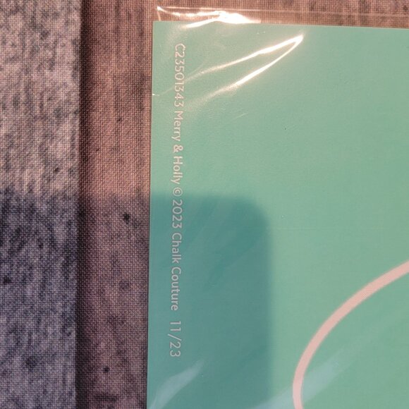 Merry & Holly ~ Reuseable silk screen stencil 12 x 18 - Picture 2 of 2